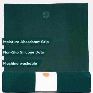 Hot Yoga Mat Towel - 71" | Moisture Activated Grip | Patented Silicone Nubs | Highly Absorbent